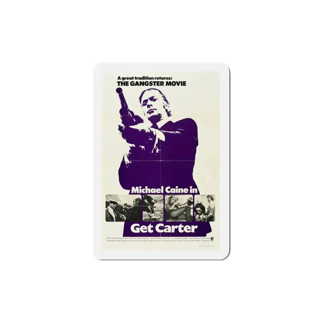 Get Carter 1971 Movie Poster Refrigerator Magnet - The Sticker Space