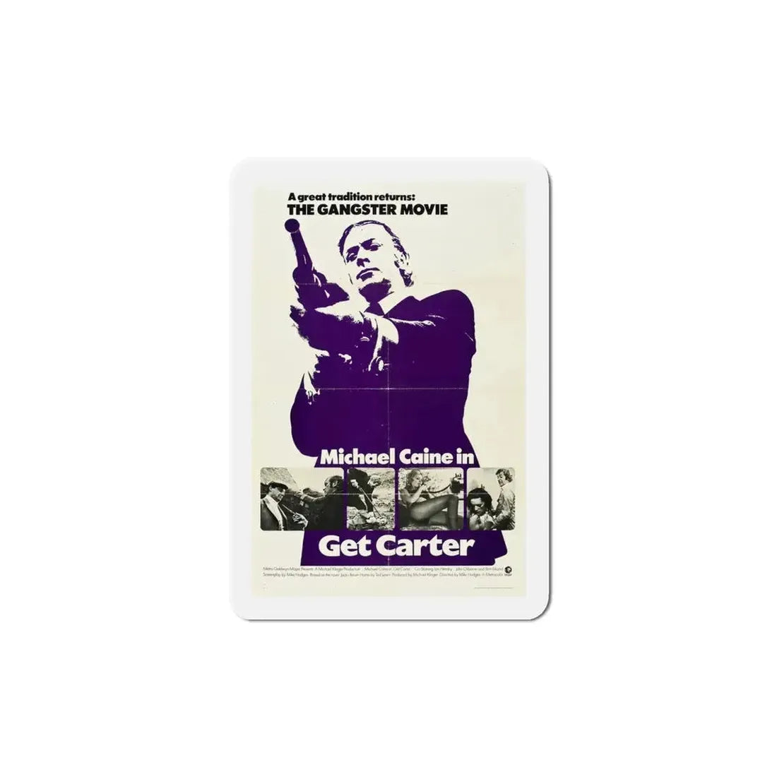 Get Carter 1971 Movie Poster Refrigerator Magnet - The Sticker Space
