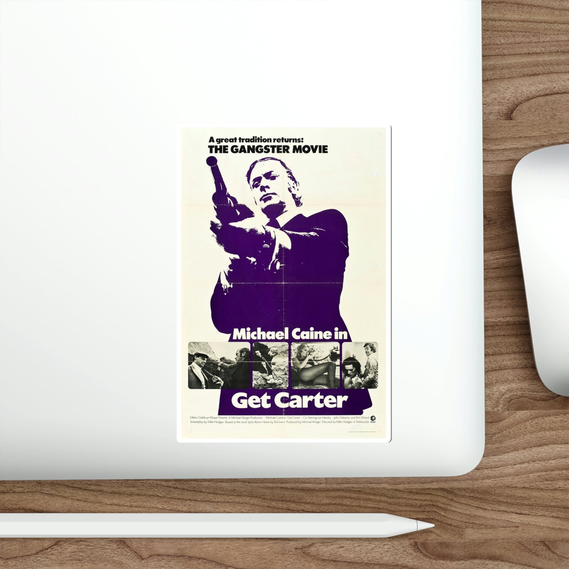 Get Carter 1971 Movie Poster STICKER Vinyl Die-Cut Decal-The Sticker Space