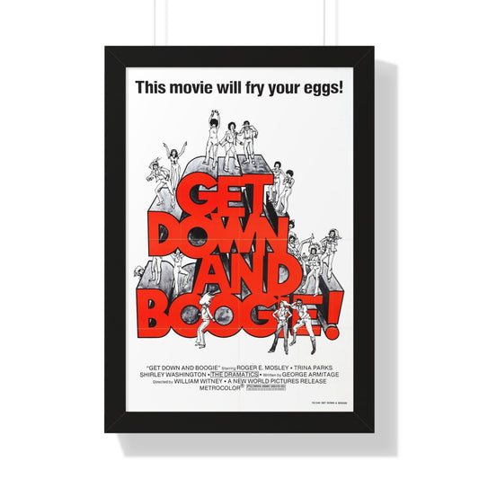 GET DOWN AND BOOGIE (DARKTOWN STRUTTERS) 1975 - Framed Movie Poster-16″ x 24″-The Sticker Space