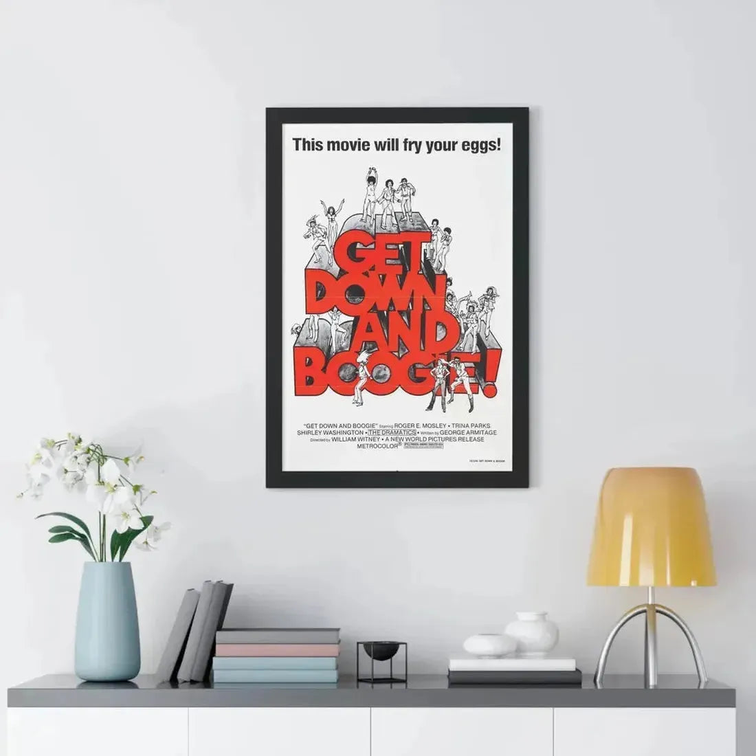 GET DOWN AND BOOGIE (DARKTOWN STRUTTERS) 1975 - Framed Movie Poster - The Sticker Space