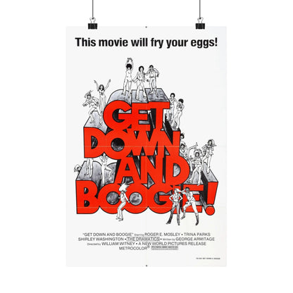 GET DOWN AND BOOGIE (DARKTOWN STRUTTERS) 1975 - Paper Movie Poster-12″ x 18″-The Sticker Space