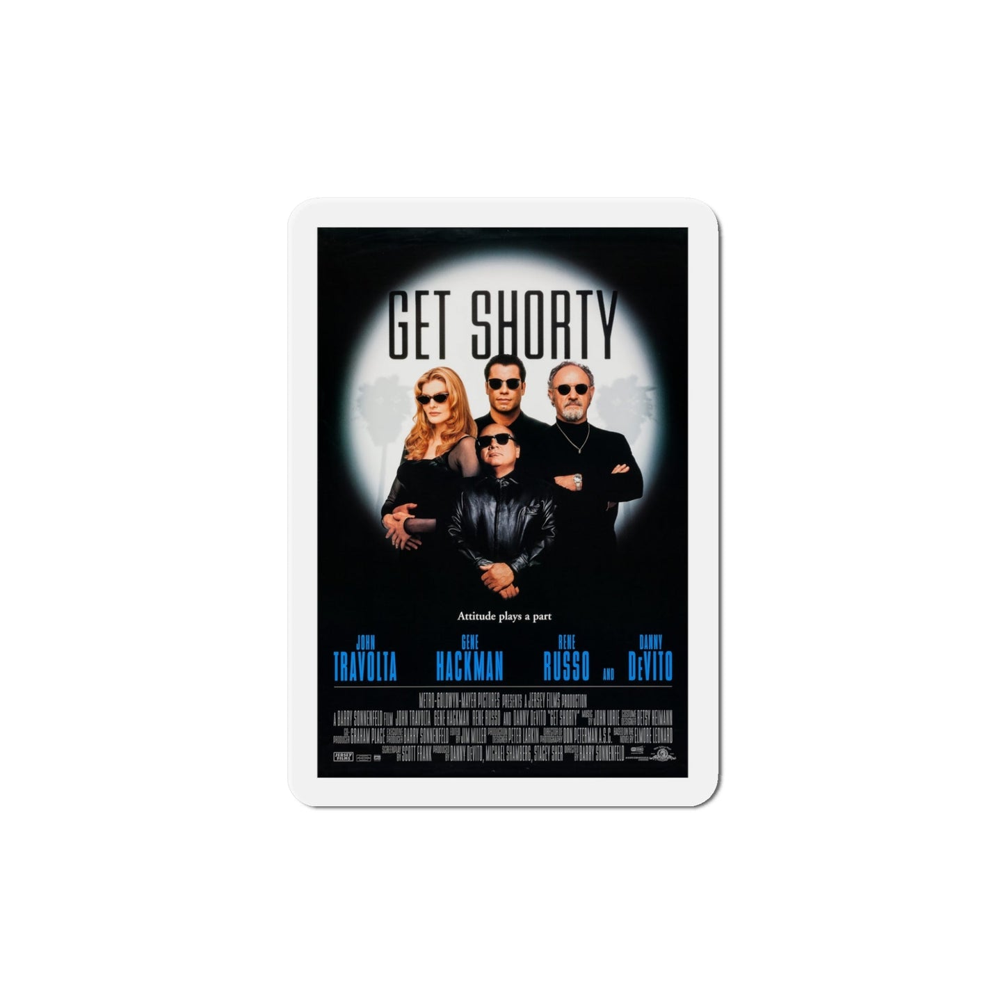 Get Shorty 1995 Movie Poster Die-Cut Magnet-5" x 5"-The Sticker Space