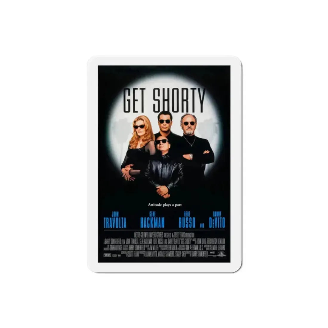 Get Shorty 1995 Movie Poster Refrigerator Magnet 2 Inch - The Sticker Space