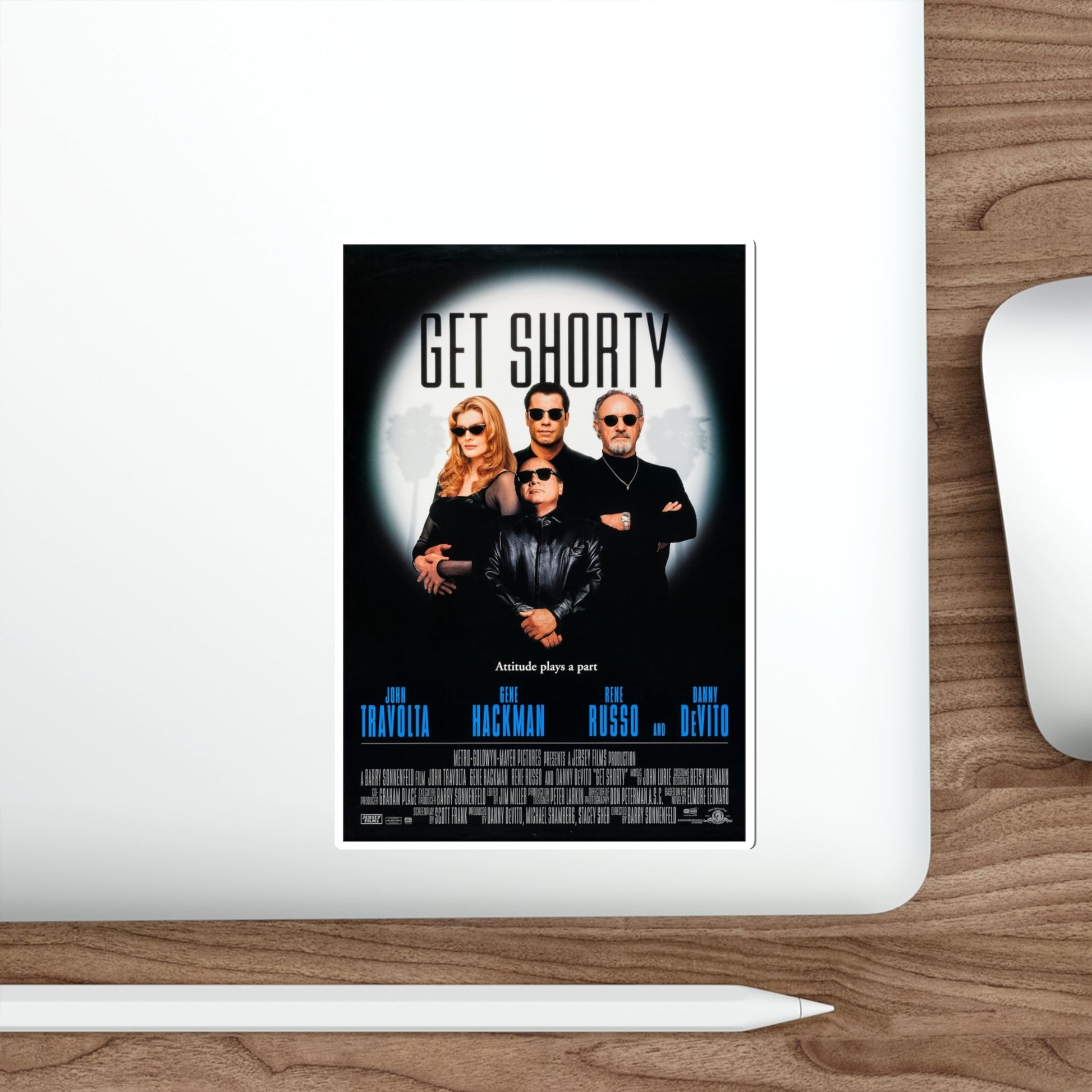 Get Shorty 1995 Movie Poster STICKER Vinyl Die-Cut Decal-The Sticker Space