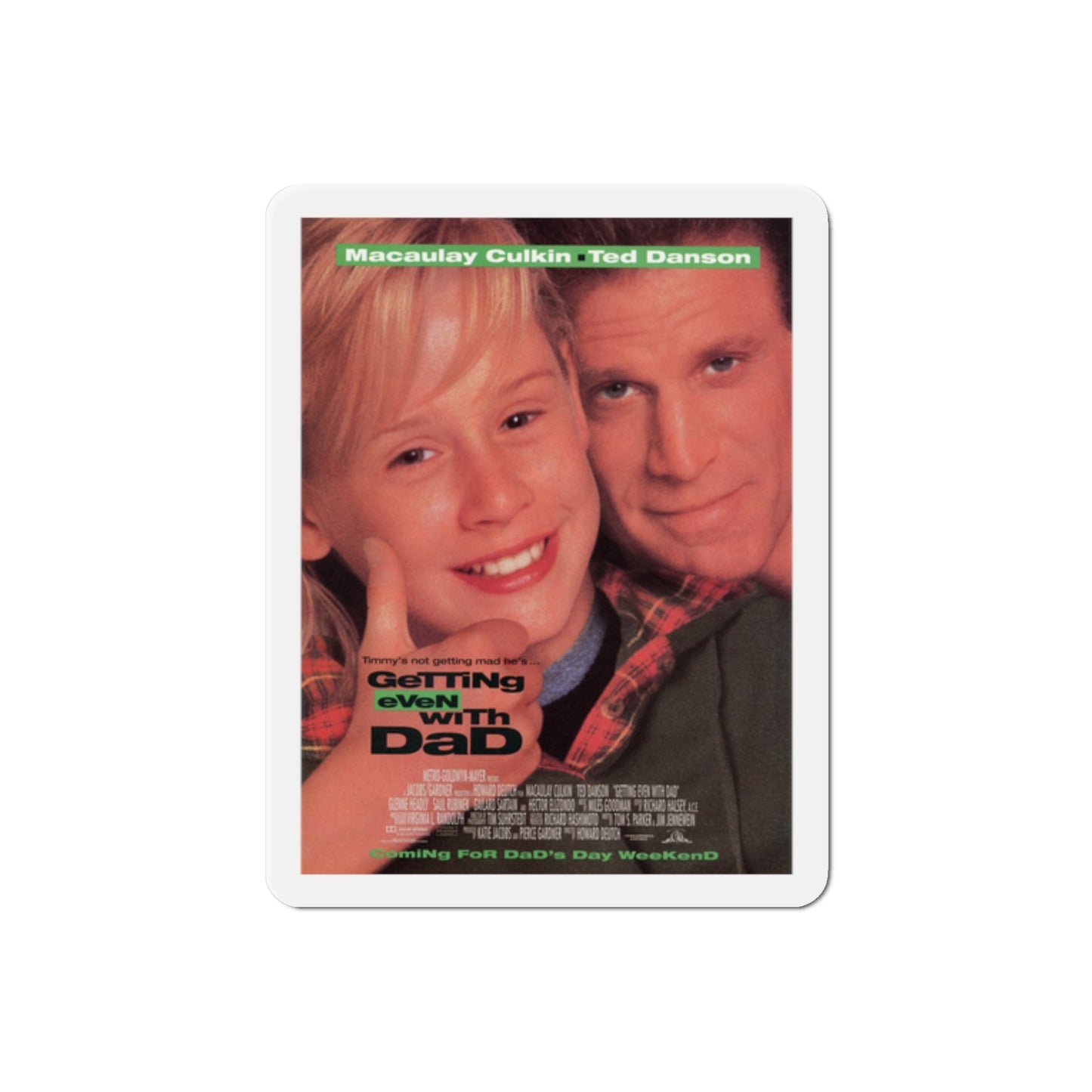 Getting Even With Dad 1994 Movie Poster Die-Cut Magnet-2" x 2"-The Sticker Space