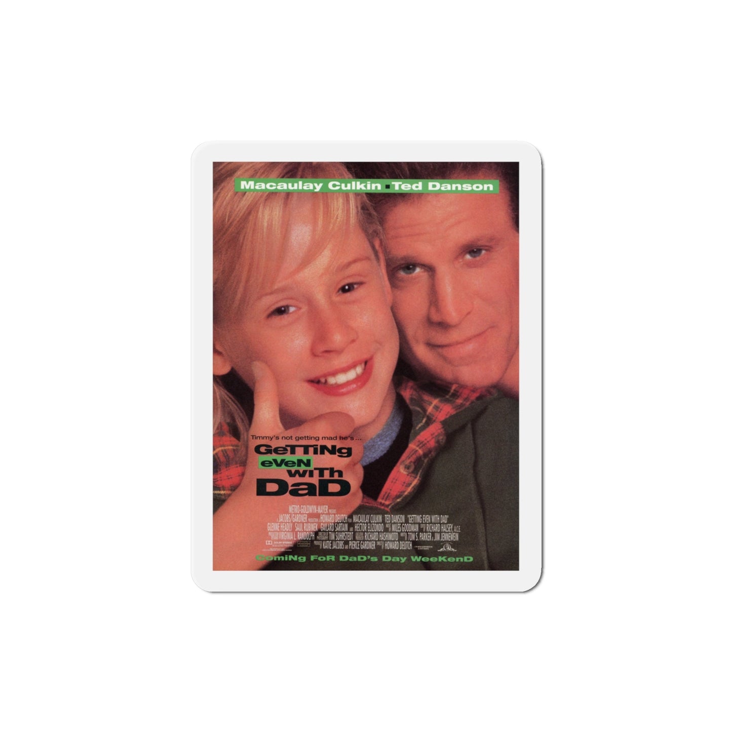 Getting Even With Dad 1994 Movie Poster Die-Cut Magnet-4" x 4"-The Sticker Space