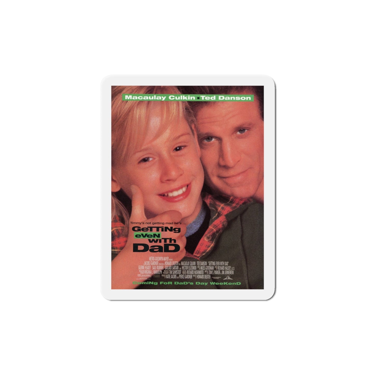 Getting Even With Dad 1994 Movie Poster Die-Cut Magnet-6 × 6"-The Sticker Space