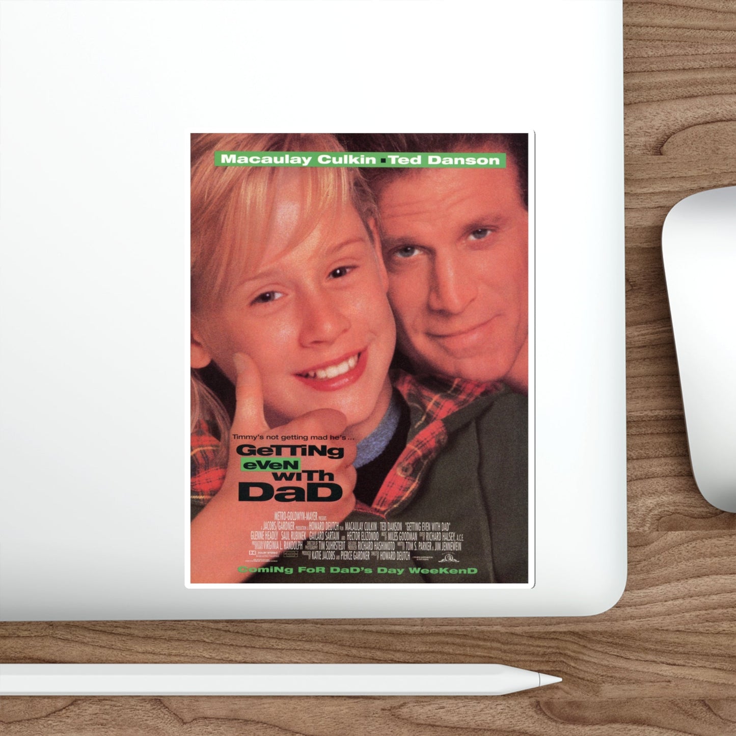 Getting Even With Dad 1994 Movie Poster STICKER Vinyl Die-Cut Decal-The Sticker Space