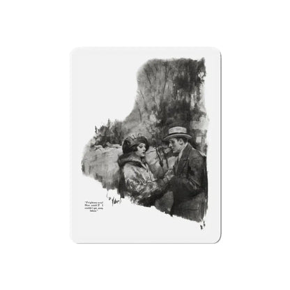 Getting Married (3), Redbook magazine, December 1926 (Magazine Illustration) Refrigerator Magnet 5 Inch Die-Cut - The Sticker Space