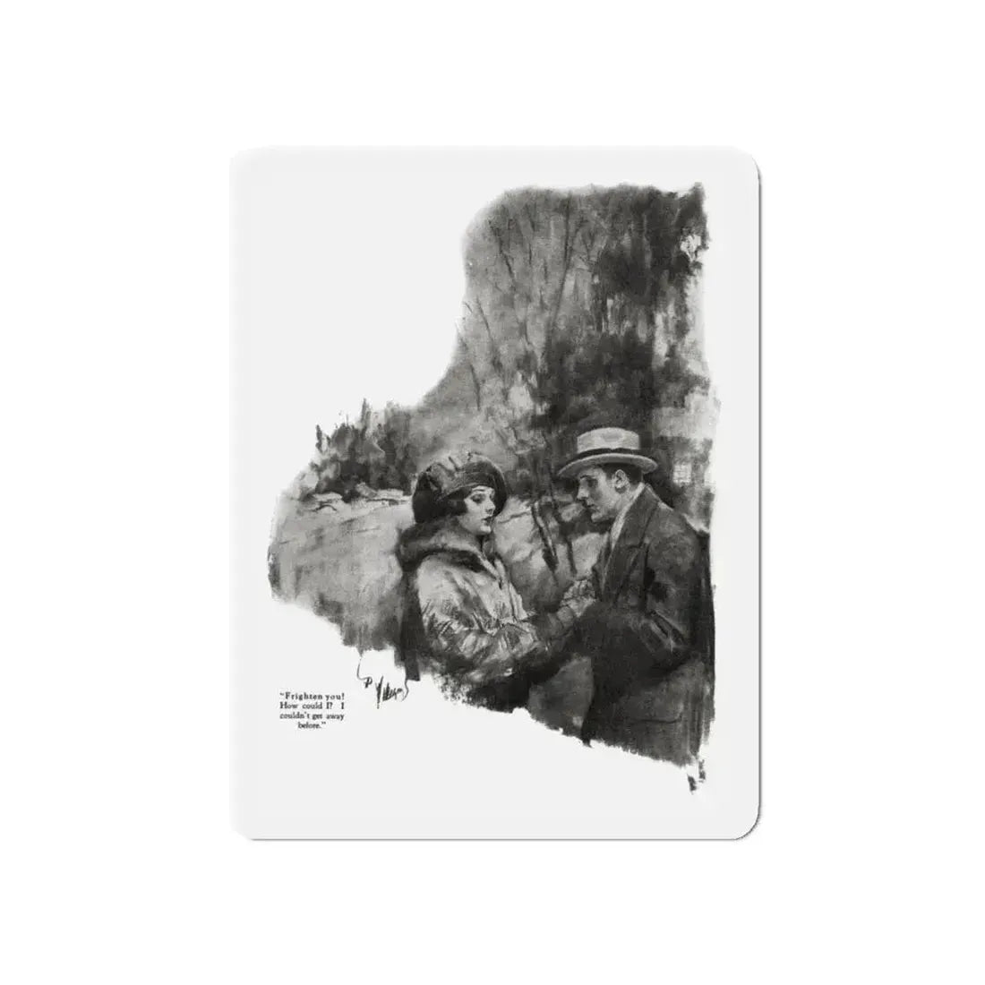 Getting Married (3), Redbook magazine, December 1926 (Magazine Illustration) Refrigerator Magnet - The Sticker Space