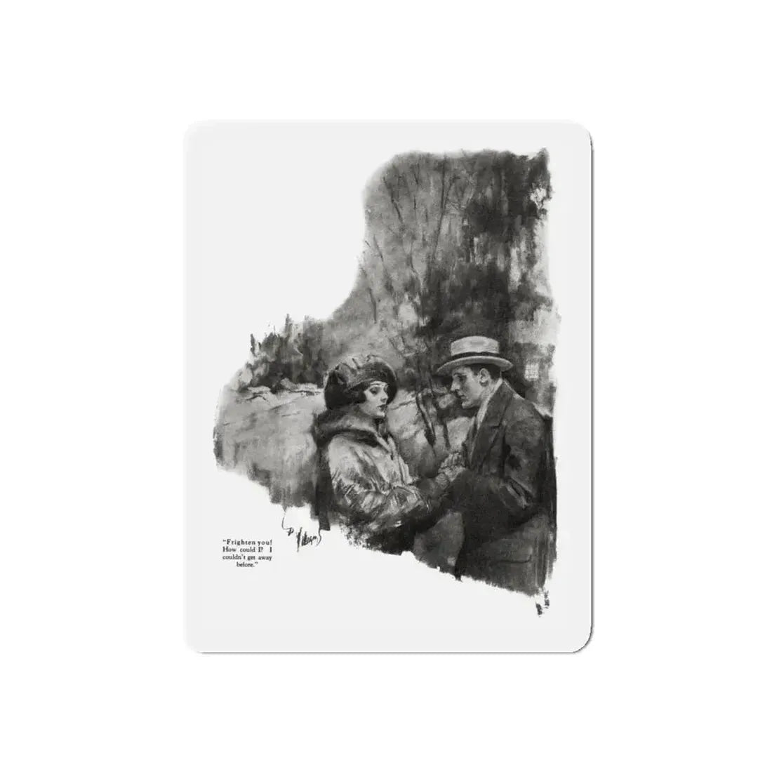 Getting Married (3), Redbook magazine, December 1926 (Magazine Illustration) Refrigerator Magnet - The Sticker Space