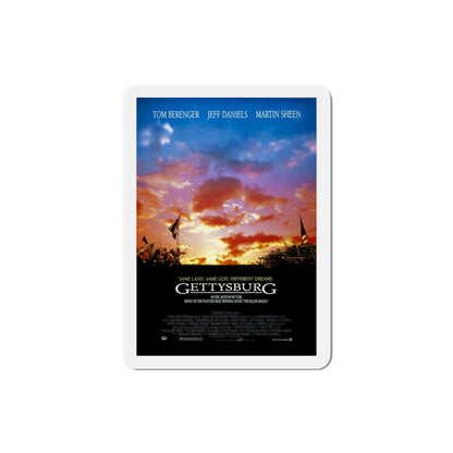 Gettysburg 1993 Movie Poster Die-Cut Magnet-3" x 3"-The Sticker Space