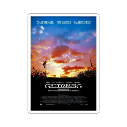 Gettysburg 1993 Movie Poster STICKER Vinyl Die-Cut Decal 5 Inch - The Sticker Space