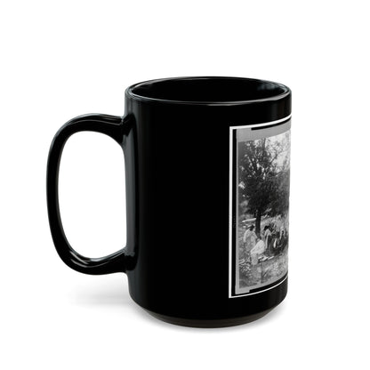 Gettysburg Camp Of Captain Huft (U.S. Civil War) Black Coffee Mug-The Sticker Space