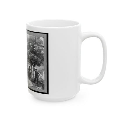 Gettysburg Camp Of Captain Huft (U.S. Civil War) White Coffee Mug