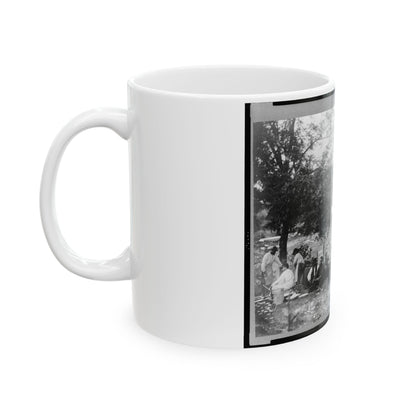 Gettysburg Camp Of Captain Huft (U.S. Civil War) White Coffee Mug