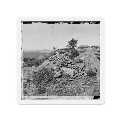 Gettysburg, Pa. Breastworks On Left Wing Of The Federal Line (U.S. Civil War) Refrigerator Magnet - The Sticker Space