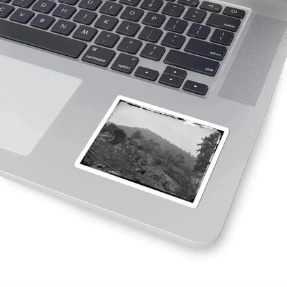 Gettysburg, Pa. Breastworks on Little Round Top; Round Top in Distance (U.S. Civil War) STICKER Vinyl Kiss-Cut Decal - The Sticker Space