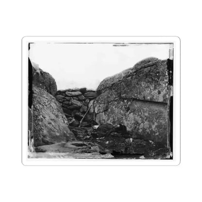Gettysburg, Pa. Dead Confederate Soldier in Devil's Den (U.S. Civil War) STICKER Vinyl Kiss-Cut Decal 2 Inch White - The Sticker Space