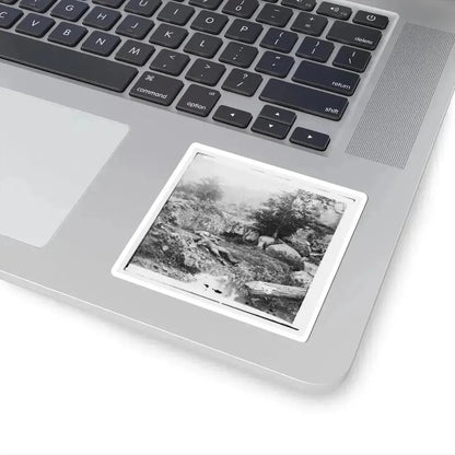 Gettysburg, Pa. Dead Confederate Soldiers in the  Slaughter Pen  at the Foot of Little Round Top (U.S. Civil War) STICKER Vinyl Kiss-Cut Decal - The Sticker Space