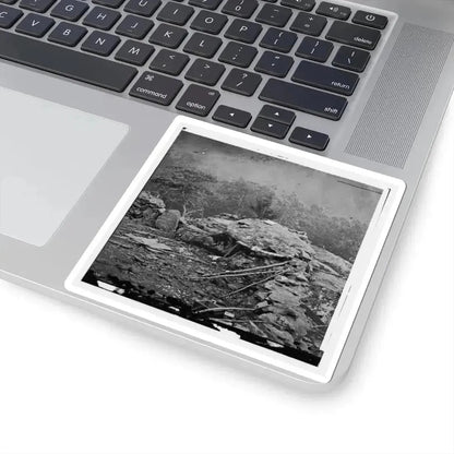 Gettysburg, Pa. Interior View of Breastworks on Extreme Left of the Federal Line (U.S. Civil War) STICKER Vinyl Kiss-Cut Decal - The Sticker Space