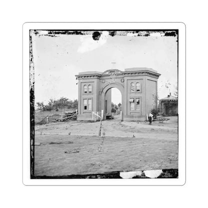 Gettysburg, Pa. The Cemetery Gatehouse (U.S. Civil War) STICKER Vinyl Kiss-Cut Decal 2 Inch White - The Sticker Space