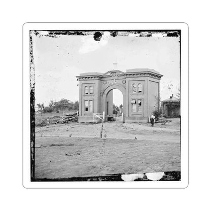 Gettysburg, Pa. The Cemetery Gatehouse (U.S. Civil War) STICKER Vinyl Kiss-Cut Decal 4 Inch White - The Sticker Space