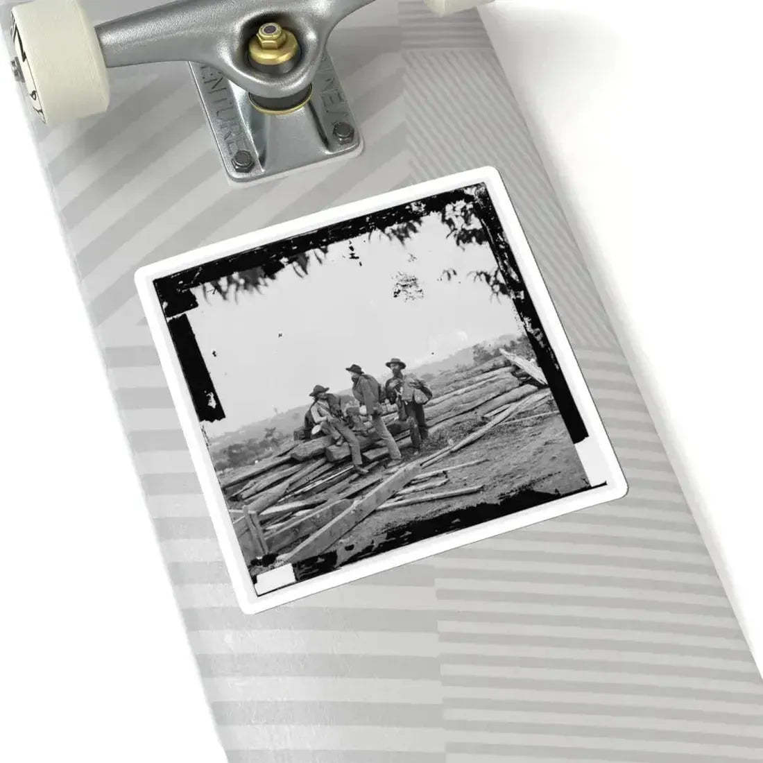 Gettysburg, Pa. Three Confederate Prisoners (U.S. Civil War) STICKER Vinyl Kiss-Cut Decal - The Sticker Space