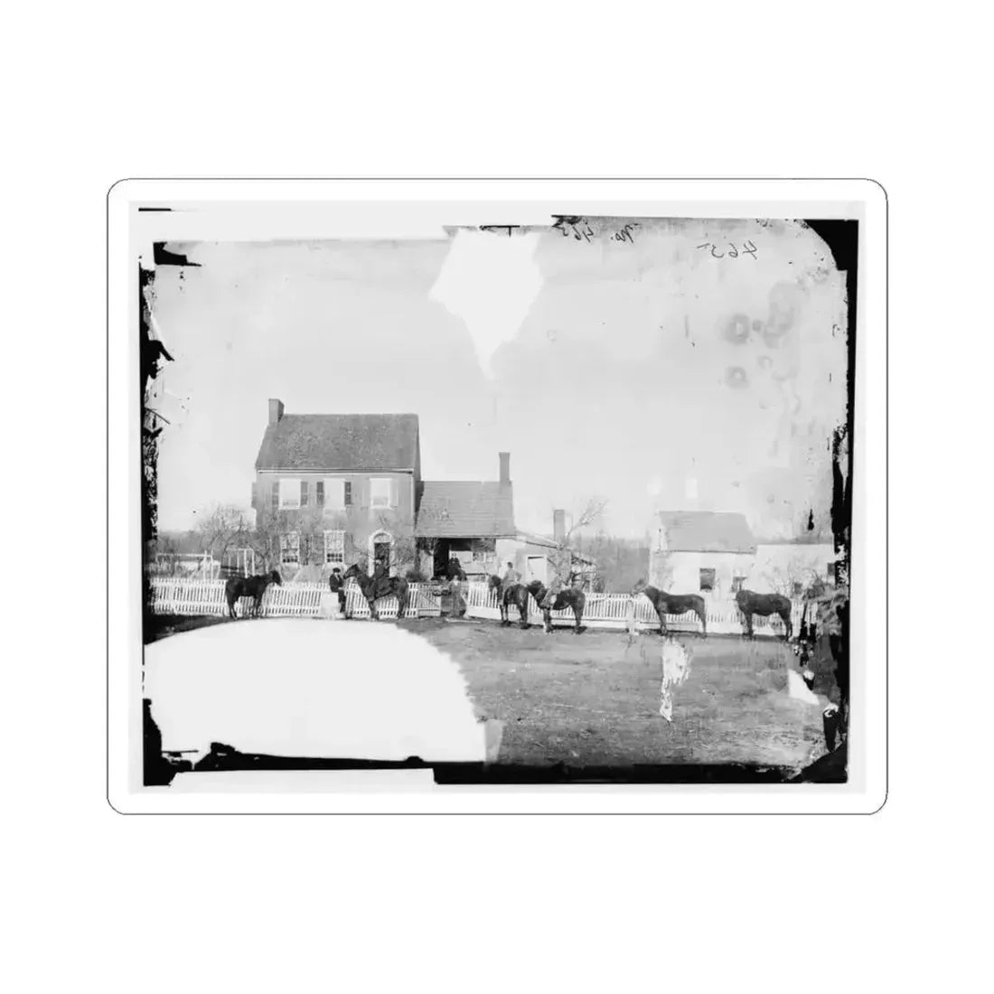 Gettysburg, Pa., Vicinity. G.J. White's House (U.S. Civil War) STICKER Vinyl Kiss-Cut Decal 3 Inch White - The Sticker Space