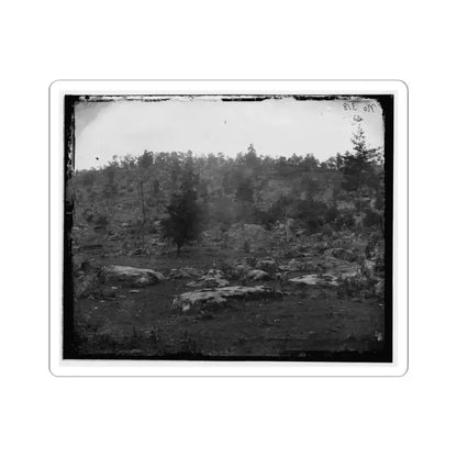 Gettysburg, Pa. View of Little Round Top (U.S. Civil War) STICKER Vinyl Kiss-Cut Decal 3 Inch White - The Sticker Space