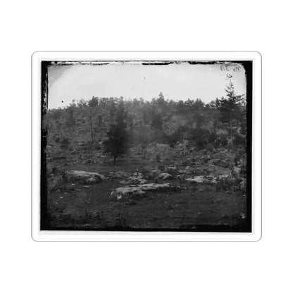 Gettysburg, Pa. View of Little Round Top (U.S. Civil War) STICKER Vinyl Kiss-Cut Decal 4 Inch White - The Sticker Space