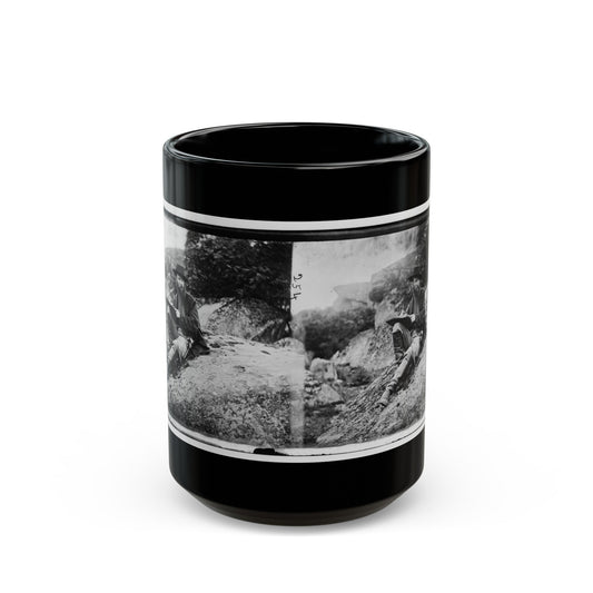 Gettysburg, Pa. Alfred R. Waud, Artist Of Harper's Weekly, Sketching On Battlefield (U.S. Civil War) Black Coffee Mug-15oz-The Sticker Space