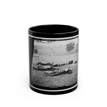 Gettysburg, Pa. Bodies Of Federal Soldiers, Killed On July 1, Near The Mcpherson Woods (U.S. Civil War) Black Coffee Mug-11oz-The Sticker Space