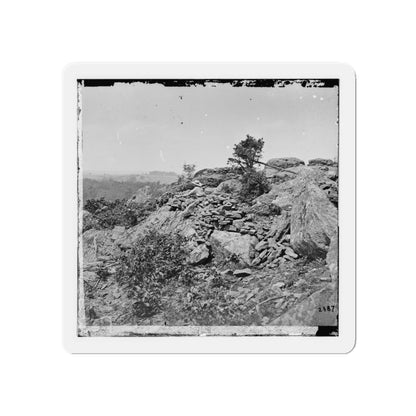 Gettysburg, Pa. Breastworks On Left Wing Of The Federal Line (U.S. Civil War) Refrigerator Magnet-5" x 5"-The Sticker Space