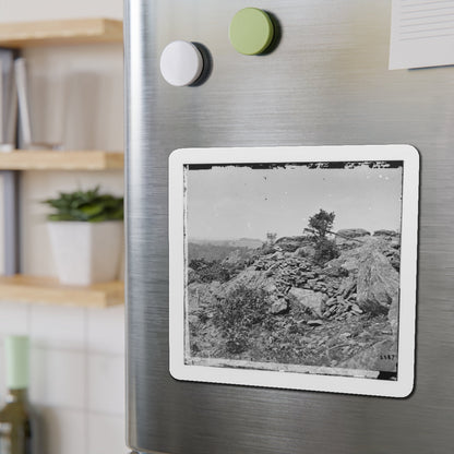 Gettysburg, Pa. Breastworks On Left Wing Of The Federal Line (U.S. Civil War) Refrigerator Magnet-The Sticker Space