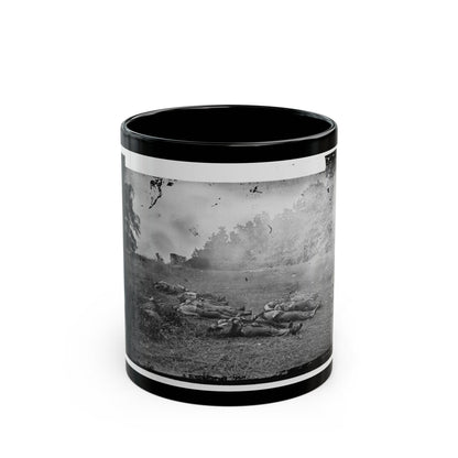 Gettysburg, Pa. Confederate Dead At The Edge Of The Rose Woods, July 5, 1863 (U.S. Civil War) Black Coffee Mug