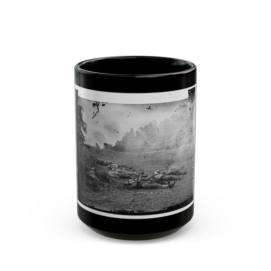 Gettysburg, Pa. Confederate Dead At The Edge Of The Rose Woods, July 5, 1863 (U.S. Civil War) Black Coffee Mug