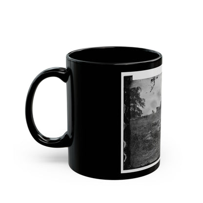 Gettysburg, Pa. Confederate Dead At The Edge Of The Rose Woods, July 5, 1863 (U.S. Civil War) Black Coffee Mug-The Sticker Space