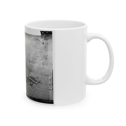 Gettysburg, Pa. Confederate Dead At The Edge Of The Rose Woods, July 5, 1863 (U.S. Civil War) White Coffee Mug