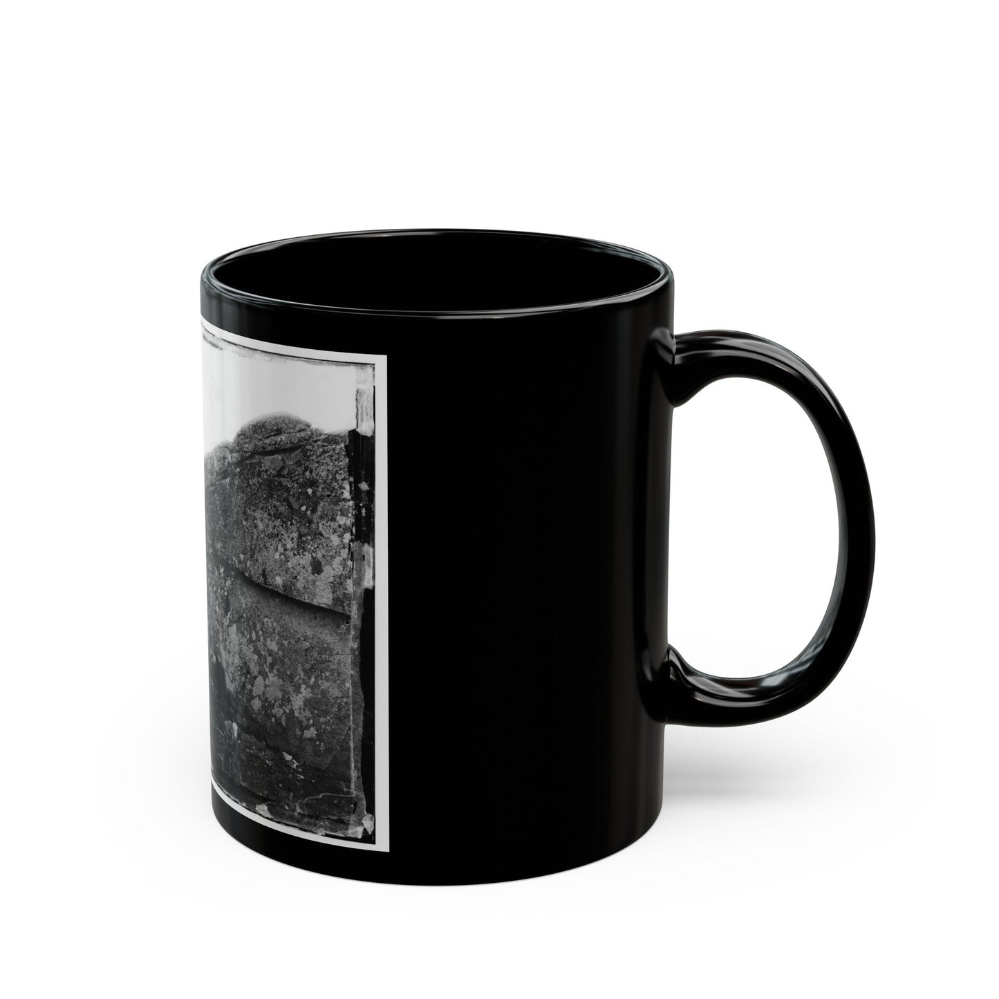 Gettysburg, Pa. Dead Confederate Soldier In Devil's Den (U.S. Civil War) Black Coffee Mug-The Sticker Space