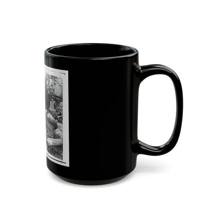 Gettysburg, Pa. Dead Confederate Soldiers In The Slaughter Pen At The Foot Of Little Round Top (U.S. Civil War) Black Coffee Mug-The Sticker Space