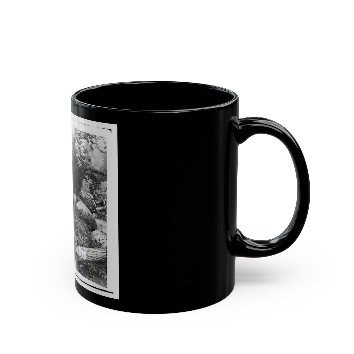 Gettysburg, Pa. Dead Confederate Soldiers In The Slaughter Pen At The Foot Of Little Round Top (U.S. Civil War) Black Coffee Mug-The Sticker Space