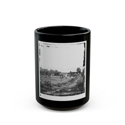 Gettysburg, Pa. Headquarters Of Gen. George G. Meade On Cemetery Ridge (U.S. Civil War) Black Coffee Mug-15oz-The Sticker Space