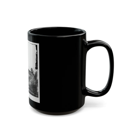 Gettysburg, Pa. Headquarters Of Gen. George G. Meade On Cemetery Ridge (U.S. Civil War) Black Coffee Mug-The Sticker Space