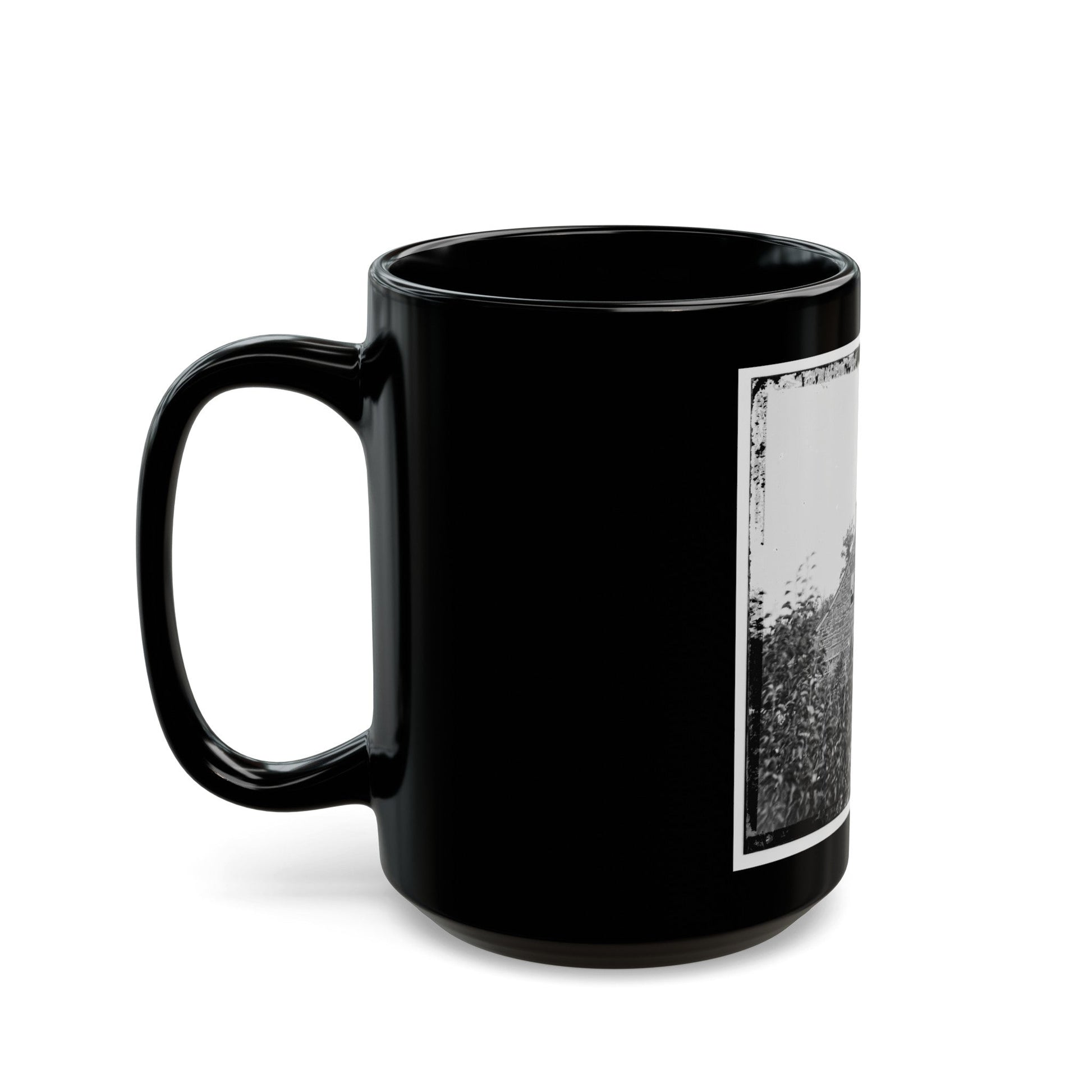 Gettysburg, Pa. Headquarters Of Gen. Robert E. Lee On The Chambersburg Pike (U.S. Civil War) Black Coffee Mug-The Sticker Space