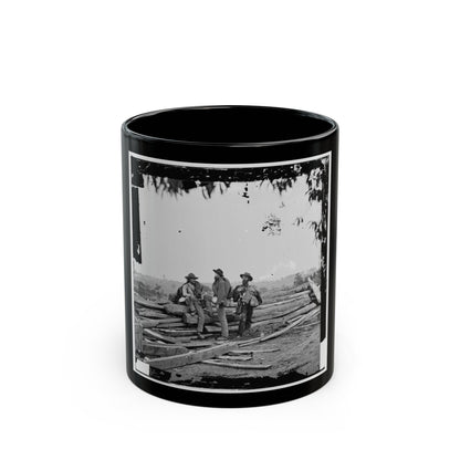 Gettysburg, Pa. Three Confederate Prisoners (U.S. Civil War) Black Coffee Mug-11oz-The Sticker Space