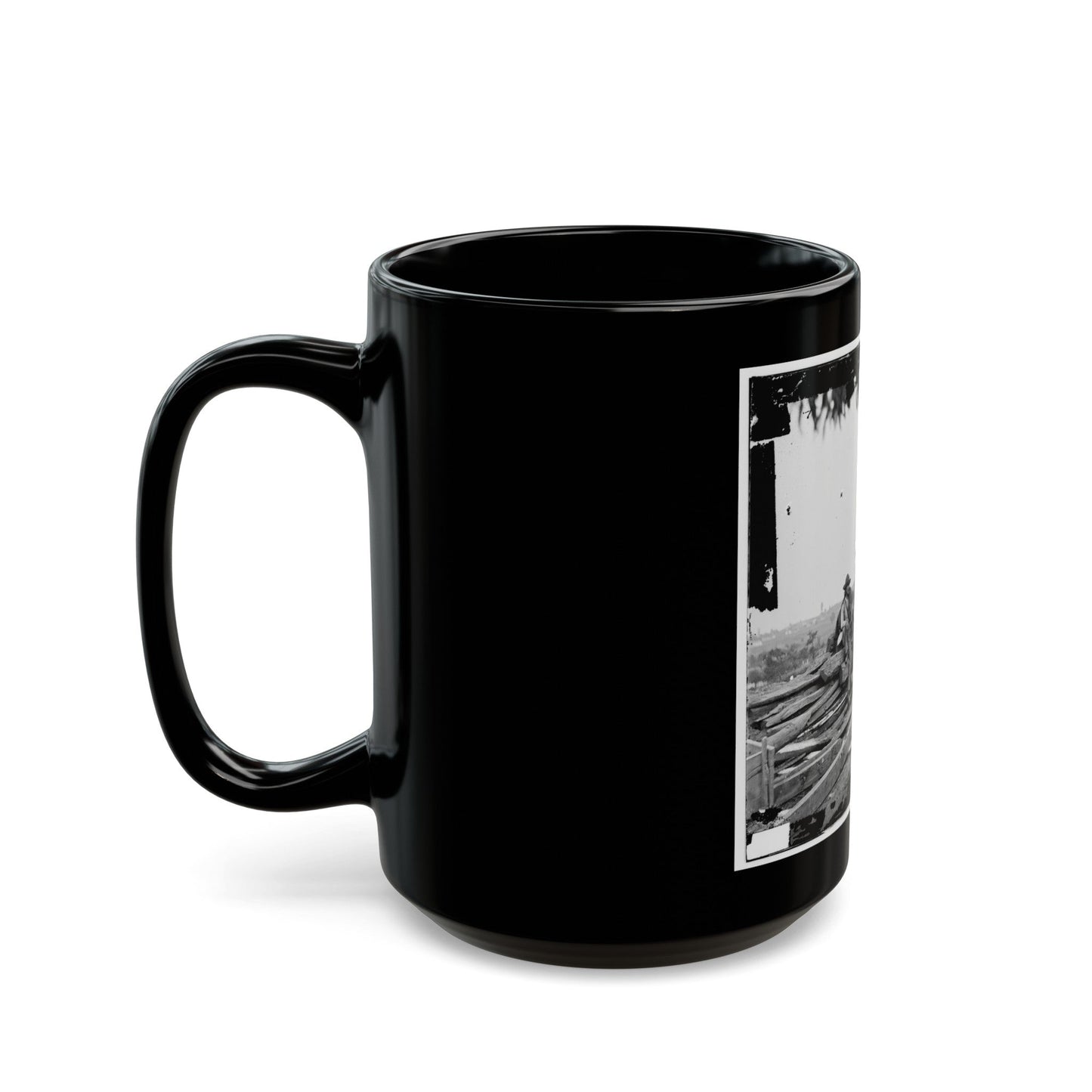 Gettysburg, Pa. Three Confederate Prisoners (U.S. Civil War) Black Coffee Mug-The Sticker Space