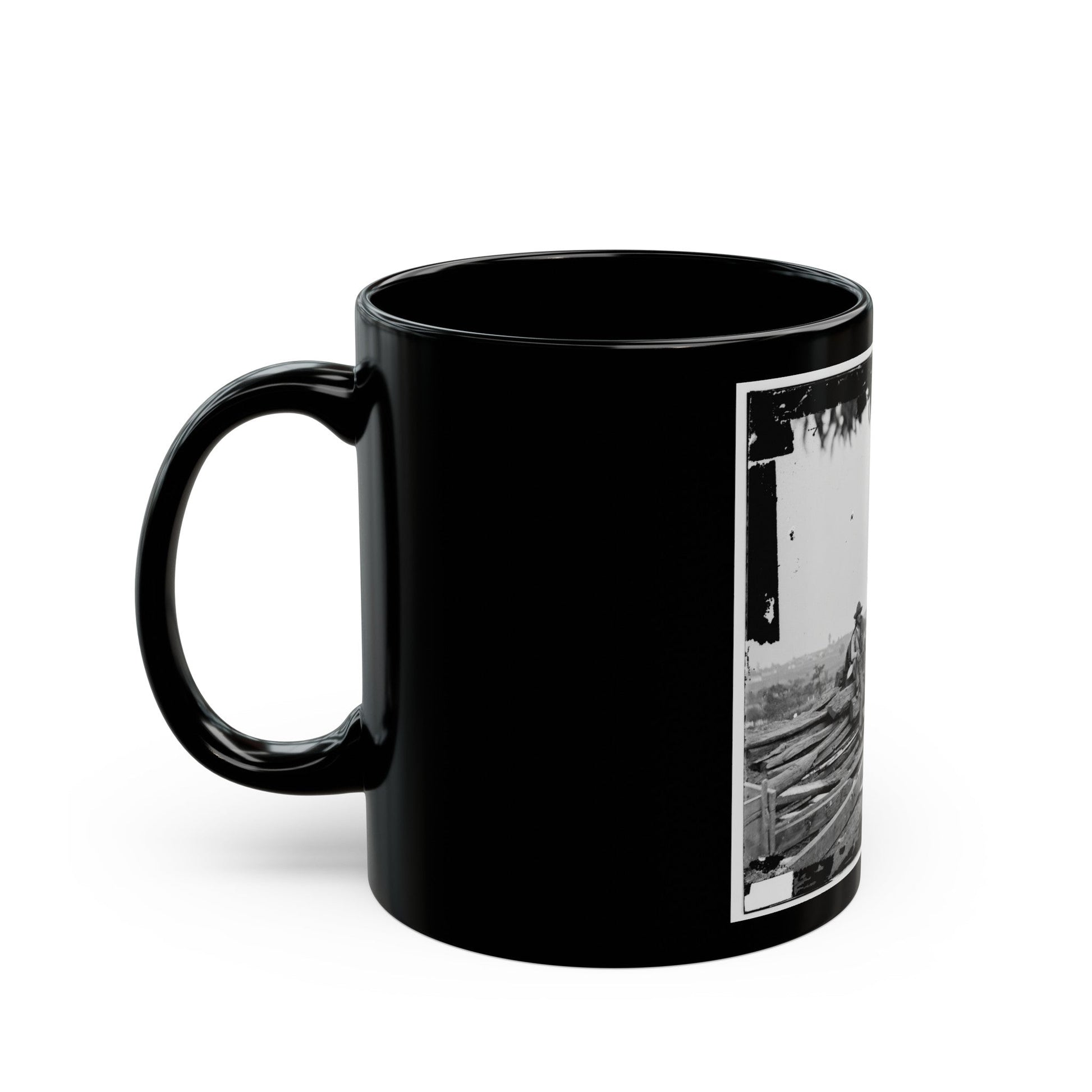 Gettysburg, Pa. Three Confederate Prisoners (U.S. Civil War) Black Coffee Mug-The Sticker Space