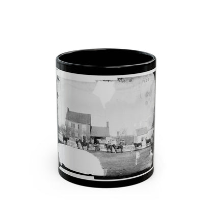 Gettysburg, Pa., Vicinity. G.J. White's House (U.S. Civil War) Black Coffee Mug-11oz-The Sticker Space